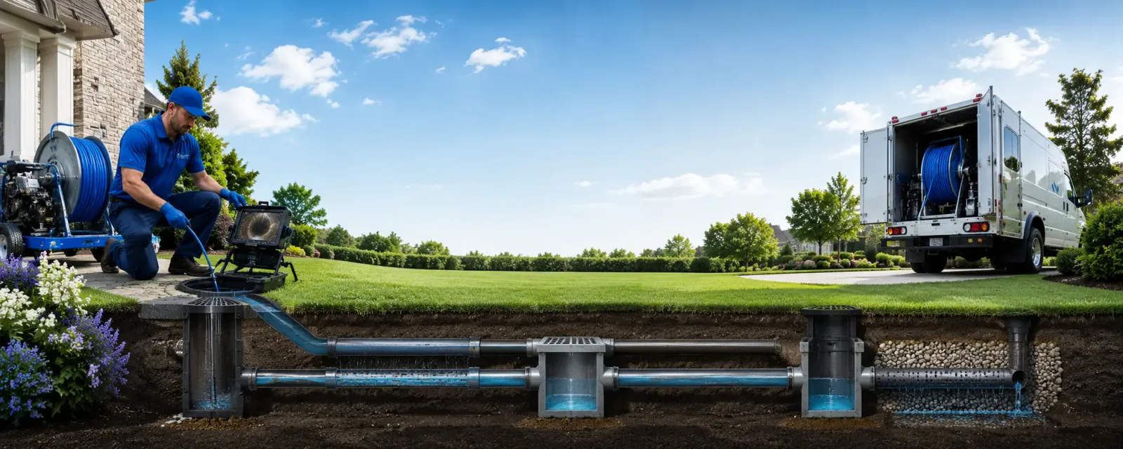Outdoor drain cleaning information for West Ridge, AR